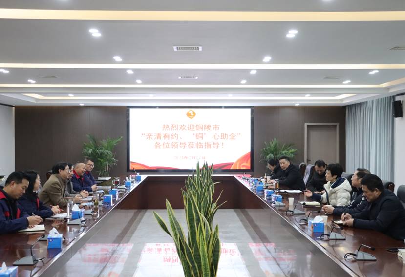 楊文萍到公司開展“親清有約、‘銅’心助企”走訪調(diào)研